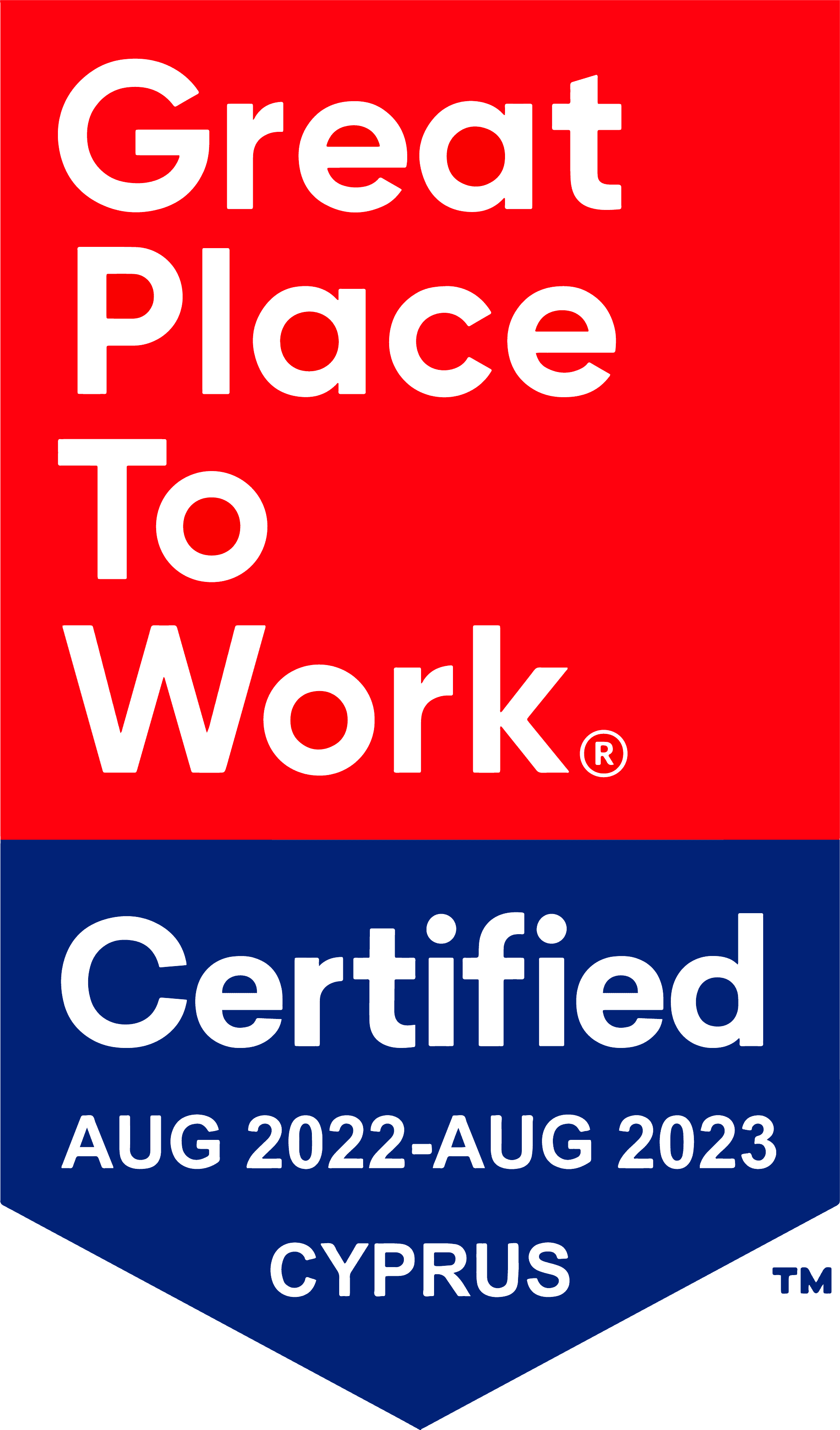 Cyprus Great Place to Work 2022 Certification Badge